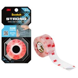 3M Scotch Strong Double-Sided Mounting Tape 1.9cm x 1.5m